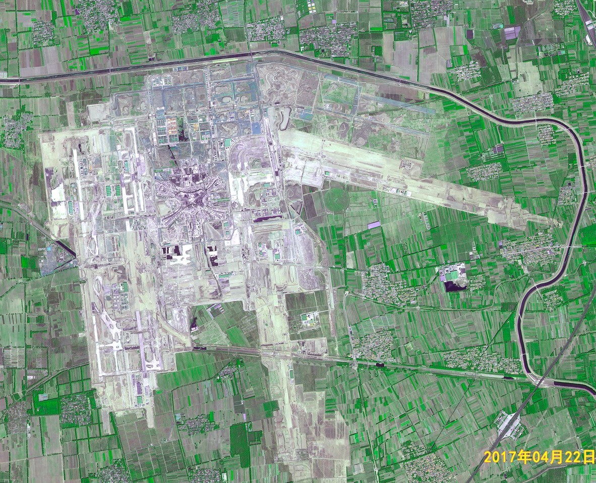 天眼带你看北京新国际机场建设