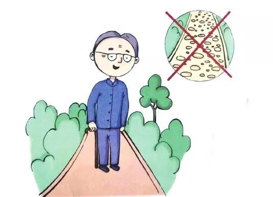 老人运动的正确的方法看这里,有糖尿病千万别走石子路!