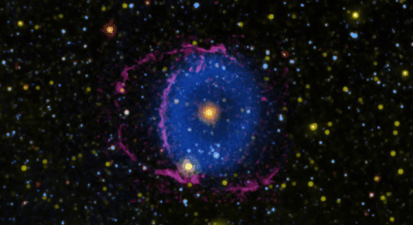 天文学家解开存在了16年的蓝环星云之谜